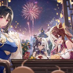 This is a pixiv picture whose title is [仕事絵] アズールレーン 春節記念.