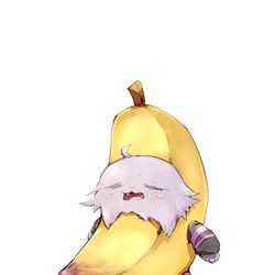 This is a pixiv picture whose title is バナナ毛玉🧶🍌😿.
