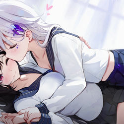 This is a pixiv picture whose title is JewelBird 💙💜.