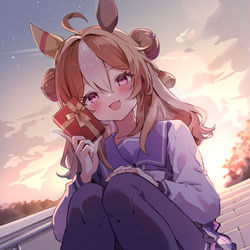 This is a pixiv picture whose title is 「いい子にしてたらあげてもいいよ？」.