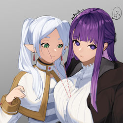 This is a pixiv picture whose title is フリフェル.