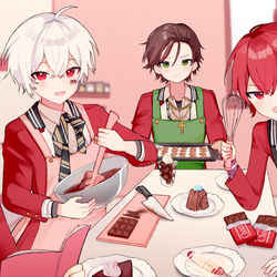 This is a pixiv picture whose title is バレンタイン with そらまふうらさか.