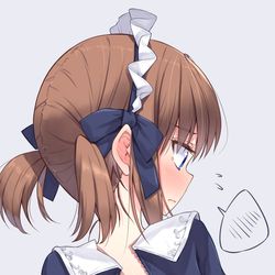 This is a pixiv picture whose title is 「あ、あの…ファスナーが詰まっちゃって…見てもらえませんか？」.