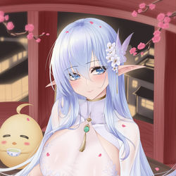 This is a pixiv picture whose title is 喝茶.