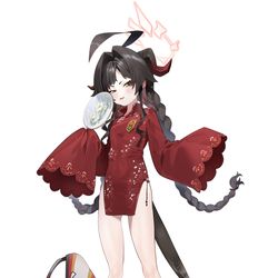 This is a pixiv picture whose title is ミニスカチャイナカスミ.