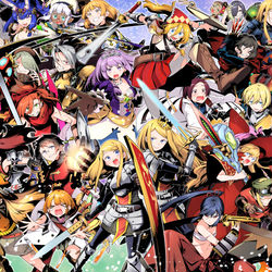This is a pixiv picture whose title is 初太刀の高揚.
