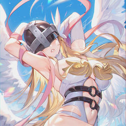 This is a pixiv picture whose title is 天女兽.