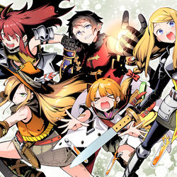This is a pixiv picture whose title is 自宅冒険者たち.