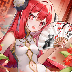 This is a pixiv picture whose title is 依頼雑絵：セト.