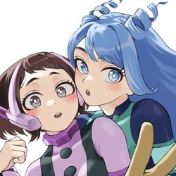 This is a pixiv picture whose title is 先輩後輩.