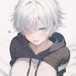 This is a pixiv picture whose title is 「…何しよっか💙」.