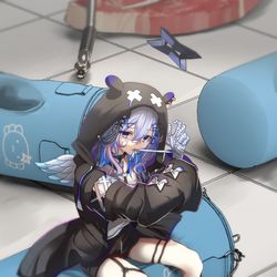 This is a pixiv picture whose title is 殴りつぶしちゃうぞ⭐︎.