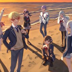 This is a pixiv picture whose title is 上級生.