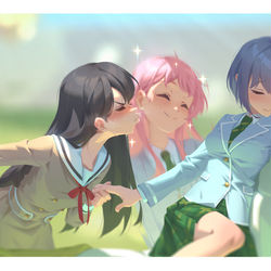 This is a pixiv picture whose title is MyGO X MEME.