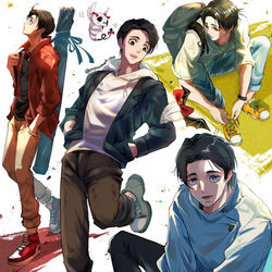 This is a pixiv picture whose title is 👟💍.