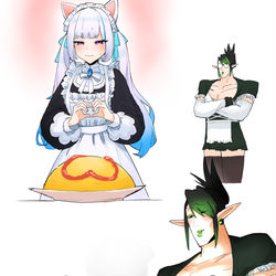 This is a pixiv picture whose title is メイド研修.