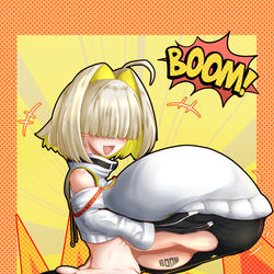This is a pixiv picture whose title is BOOMガール.