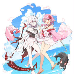 This is a pixiv picture whose title is 絢櫻十週年.