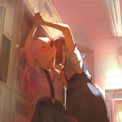 This is a pixiv picture whose title is 我慢できず強引になるもみじちゃん.