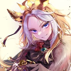 This is a pixiv picture whose title is 黄金色の暴君.
