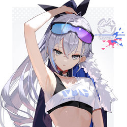 This is a pixiv picture whose title is 銀狼.