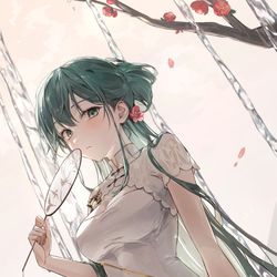 This is a pixiv picture whose title is miku(韶华).