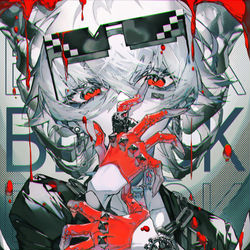 This is a pixiv picture whose title is 陽炎.