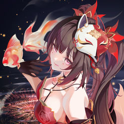 This is a pixiv picture whose title is 花火.