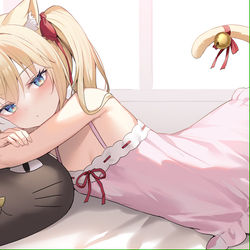 This is a pixiv picture whose title is 妹猫.