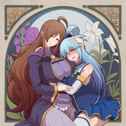 This is a pixiv picture whose title is ウィズ＆アクア様.