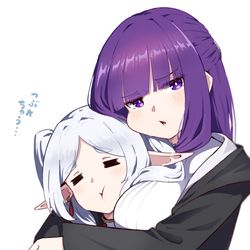 This is a pixiv picture whose title is ギュッとするフェルン.