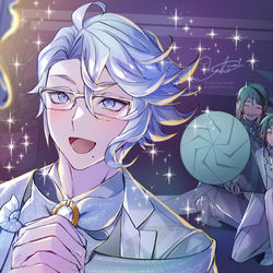 This is a pixiv picture whose title is HAPPY BIRTHDAY AZUL.