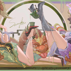 This is a pixiv picture whose title is 2024！.