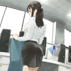 This is a pixiv picture whose title is パンストOL.