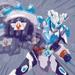 This is a pixiv picture whose title is ガッチャード＆戦隊まとめ25.