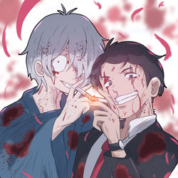 This is a pixiv picture whose title is ゲゲゲ.