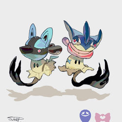 This is a pixiv picture whose title is ミミッキュを伝説化（ポケモン）.