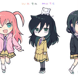 This is a pixiv picture whose title is わたモテ詰5.
