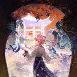 This is a pixiv picture whose title is 雲游 其 外篇.