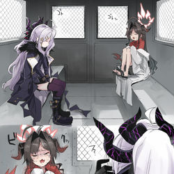 This is a pixiv picture whose title is パニックカスミ部長….