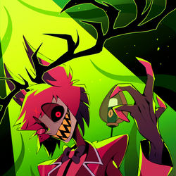 This is a pixiv picture whose title is ラジオデーモン / アラスター.