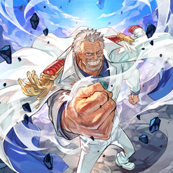 This is a pixiv picture whose title is ONE PIECE CARD GAME『モンキー・D・ガープ』.