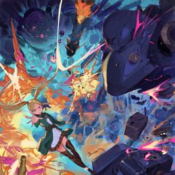 This is a pixiv picture whose title is 異修羅Ⅸ.