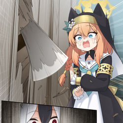 This is a pixiv picture whose title is 마리가 고양이?.