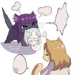 This is a pixiv picture whose title is 🐱💢🗯️.