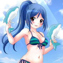 This is a pixiv picture whose title is にちょけん果南ちゃんにけちょんけちょんにされたい♡.