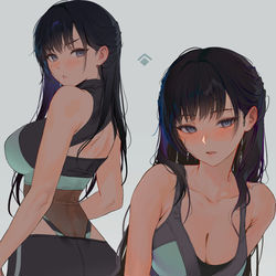 This is a pixiv picture whose title is warm-up.