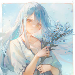 This is a pixiv picture whose title is 摸✿.