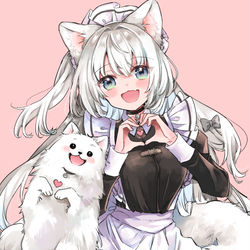 This is a pixiv picture whose title is ご主人様大好きポメラニアン.