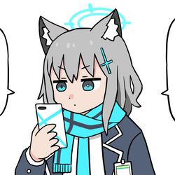 This is a pixiv picture whose title is モーニングコールしてくれるシロコ.